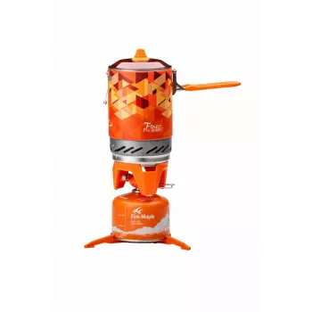 Fire-Maple FMS-X2 Hornillo de camping con olla naranja