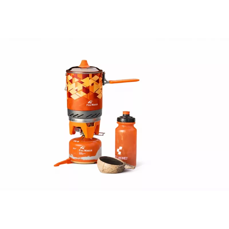 Fire-Maple FMS-X2 Hornillo de camping con olla naranja