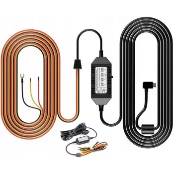 VIOFO HK3 Kit de Cableado Mini USB 5V/2A Adaptador de Alimentación para Dash Cam
