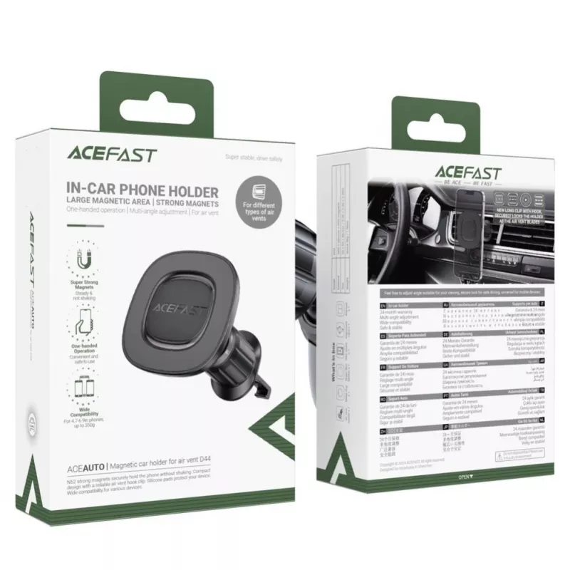 Acefast D44 Soporte Magnético para Coche para Boquilla de Ventilación Negro