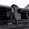 Acefast D48 Soporte para Rejilla de Ventilación de Coche con Cargador Inalámbrico Negro