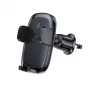 Acefast D48 Soporte para Rejilla de Ventilación de Coche con Cargador Inalámbrico Negro