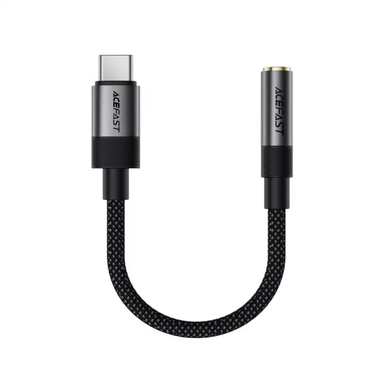 Acefast Adaptador de Audio USB-C a 3,5 mm J12 Negro
