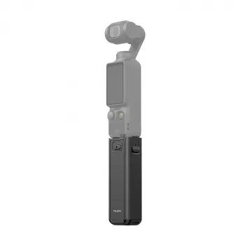 TELESIN Empuñadura de batería power bank 5000mAh para DJI Osmo Pocket 3 / 4, USB-C, Negro