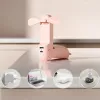 Jisulife Life8 Ventilador de mano portátil USB con power bank 2000mAh y linterna - Rosa