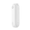 JISULIFE Ventilador de mano 8 Blanco portátil USB con power bank 2000mAh y linterna
