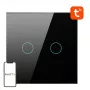 AVATTO TS02-EU-B2 Interruptor de luz inteligente WiFi 2 canales Negro