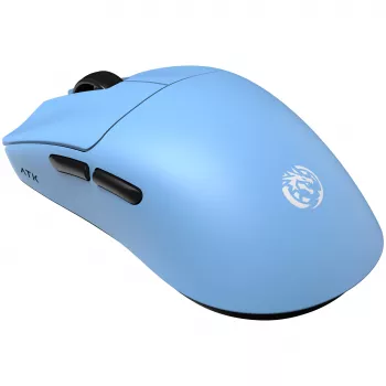 Ratón gaming ATK x LEV F1 V2 Extreme, inalámbrico, PAW3950 Ultra, 8K Hz - azul
