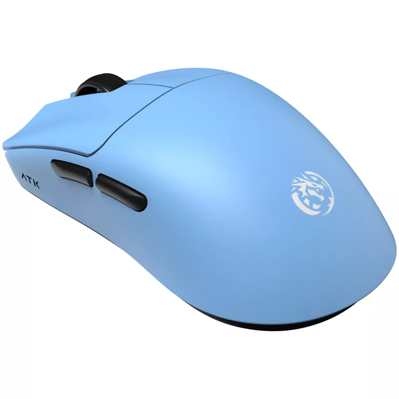 Ratón gaming ATK x LEV F1 V2 Extreme, inalámbrico, PAW3950 Ultra, 8K Hz - azul