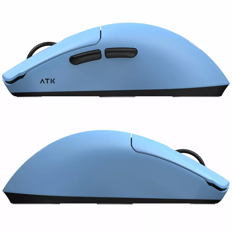 Ratón gaming ATK x LEV F1 V2 Extreme, inalámbrico, PAW3950 Ultra, 8K Hz - azul
