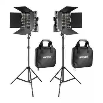 Kit de luz LED vídeo NEEWER 660 Bi-Color (2 lámparas, 40W, 3200-5600K)