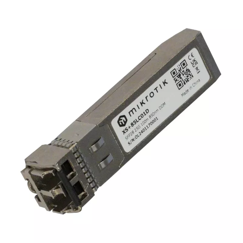 MikroTik XS+85LC01D módulo transceptor SFP+ 10GbE 850nm 300m fibra multimodo LC dúplex