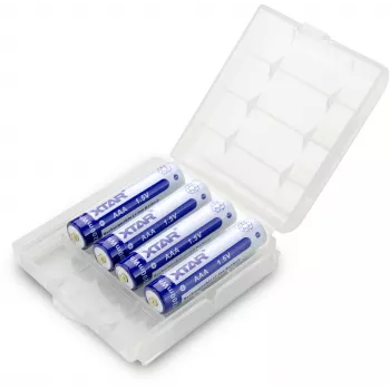 XTAR pila de litio recargable AAA 1,5 V 750 mAh (pack de 4) con protección