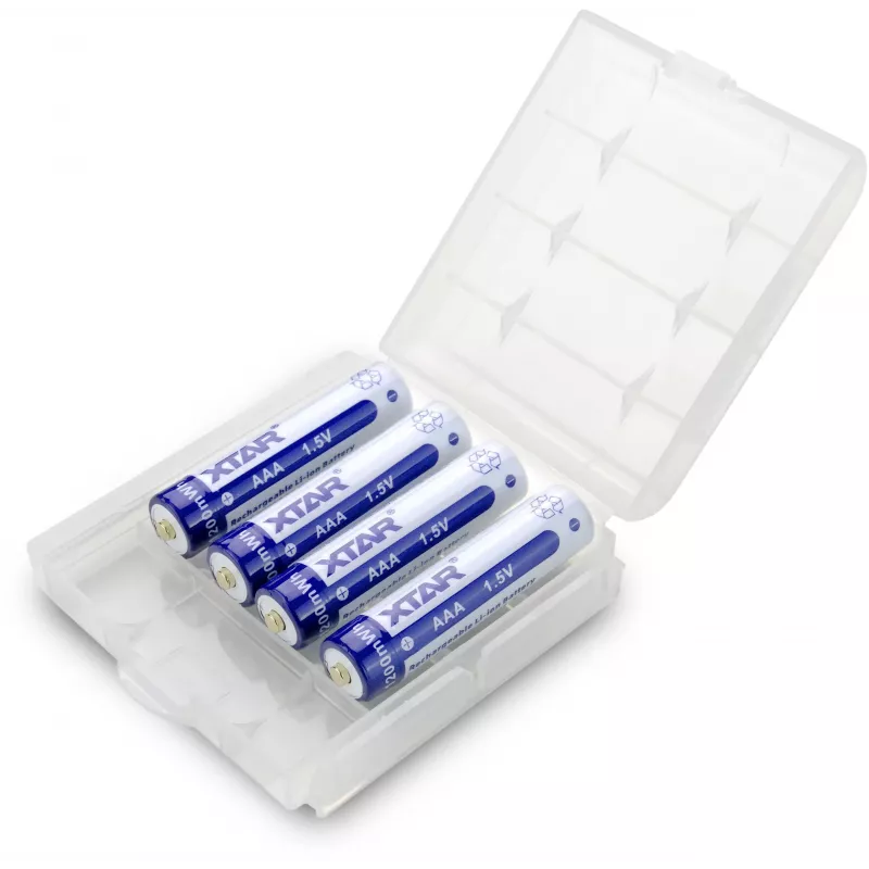 XTAR pila de litio recargable AAA 1,5 V 750 mAh (pack de 4) con protección