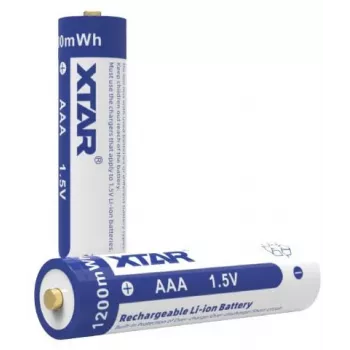 XTAR pila de litio recargable AAA 1,5 V 750 mAh (pack de 4) con protección