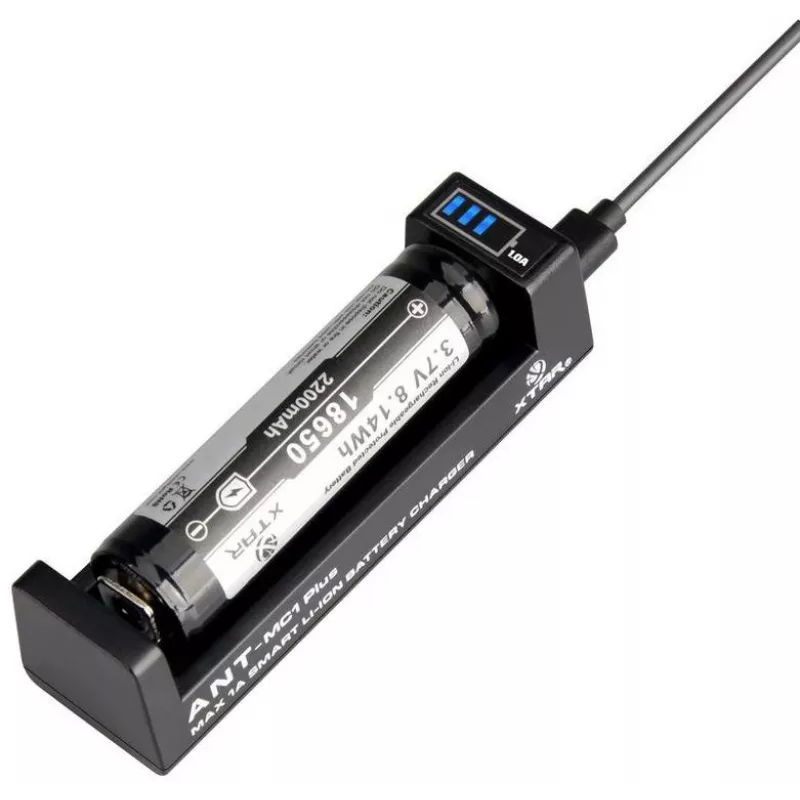 XTAR ANT MC1+ cargador de baterías de litio Micro USB para 18650