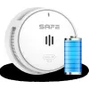 SAFE 10Y30-PRO detector de humo fotoeléctrico con pila de 10 años, blanco