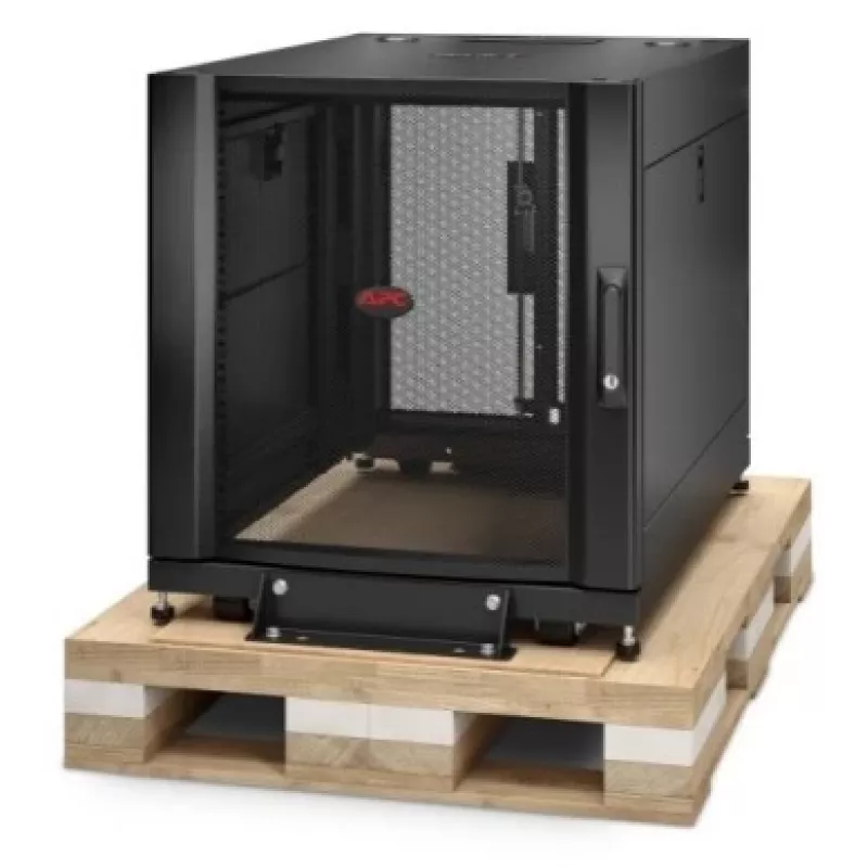 Carcasa de rack de servidor APC NetShelter SX 12U 600mm x 900mm con paneles laterales negra embalaje Shock