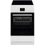 AEG CCB56491BW Cocina eléctrica independiente con placa vitrocerámica, horno de convección de 73L y horno convencional de 39L, blanco
