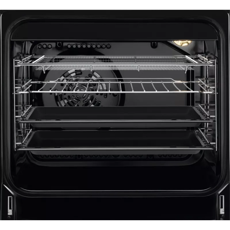 AEG CCB56491BW Cocina eléctrica independiente con placa vitrocerámica, horno de convección de 73L y horno convencional de 39L, blanco