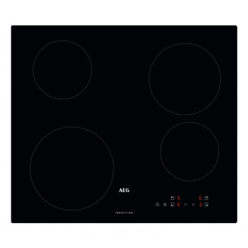 AEG IB6420ACB Placa de inducción, 4 zonas, control táctil deslizante, 7000 W, negra