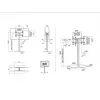 MULTIBRACKETS M Soporte de suelo para pantalla pública 180 HD Back to Back negro con base