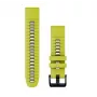 Garmin QuickFit 22 mm correa de silicona para reloj, Lime/Graphite (010-13280-03)