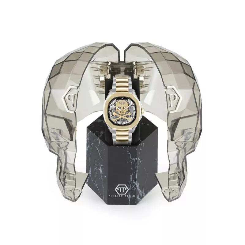 Philipp Plein The $keleton reloj automático hombre PWRAA0323 42mm silicona negra