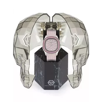 Philipp Plein reloj mujer PWTAA0123 38mm reloj de cuarzo con correa de silicona negra