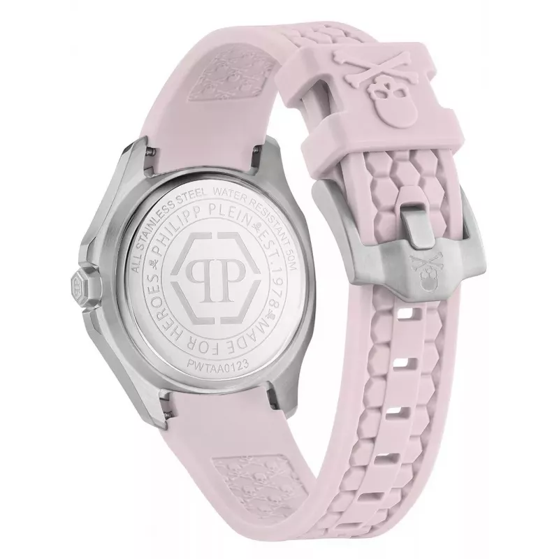 Philipp Plein reloj mujer PWTAA0123 38mm reloj de cuarzo con correa de silicona negra