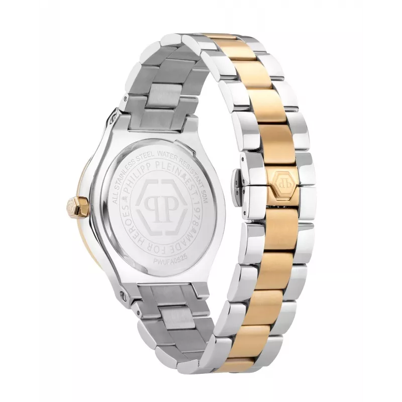 Philipp Plein The $kull King reloj de cuarzo hombre PWUFA0525 44mm correa de silicona negra