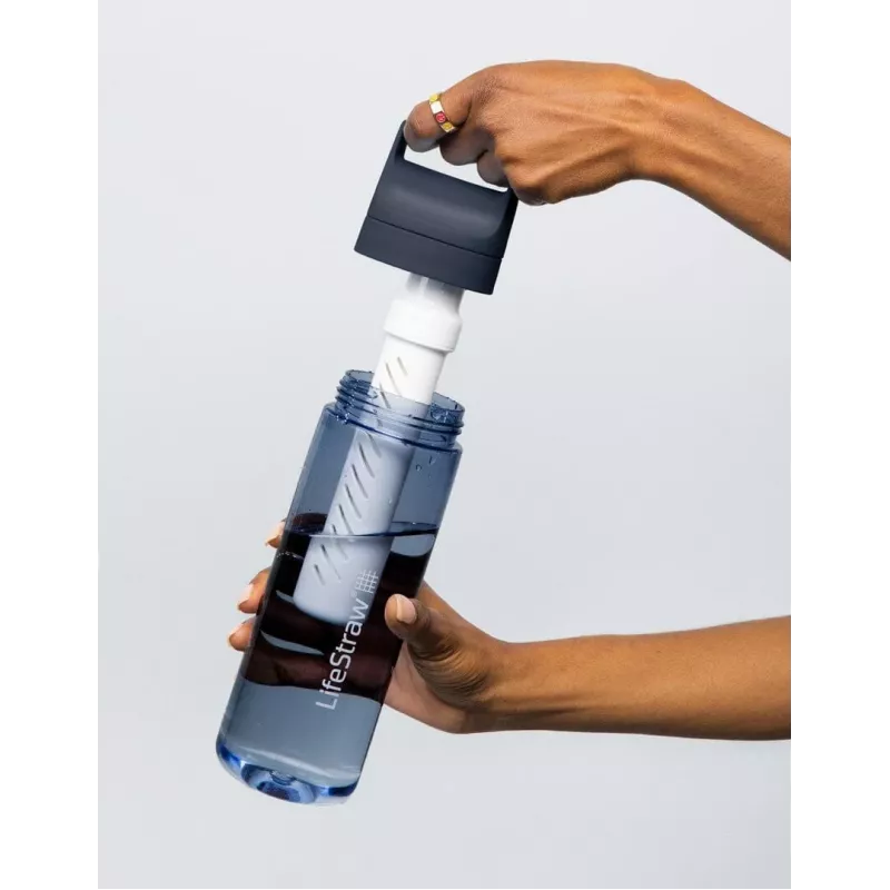 LifeStraw Go 2.0 botella con filtro de agua 22 oz (650 ml) - rosa flor de cerezo