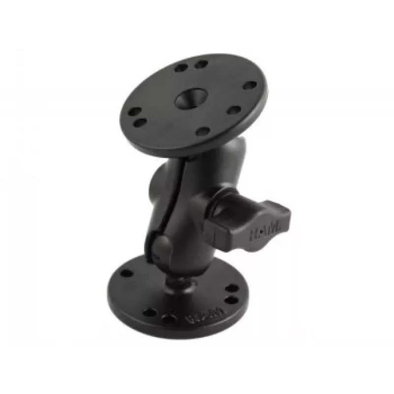 RAM MOUNTS Brazo de montaje corto tamaño B + 2 bases redondas de bola de 1.0