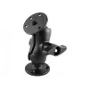 RAM MOUNTS Brazo corto de doble rótula con 2 bases redondas de bola de 2,25