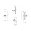 RAM Brazo de doble base largo para bolas de 2,25 inch tamaño D