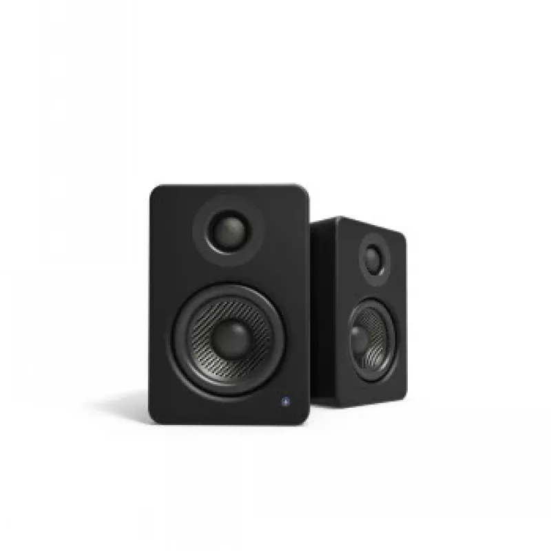 Kanto Audio YU2MB-CG Altavoces activos de 3 vías con DAC USB y AUX de 3,5 mm - Negro mate (incl. cable de alimentación tipo C y G)