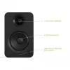 KANTO AUDIO YU-CG Altavoces activos de estantería con Bluetooth y entrada RCA - Negro vinilo (incl. cable de alimentación tipo C y G)