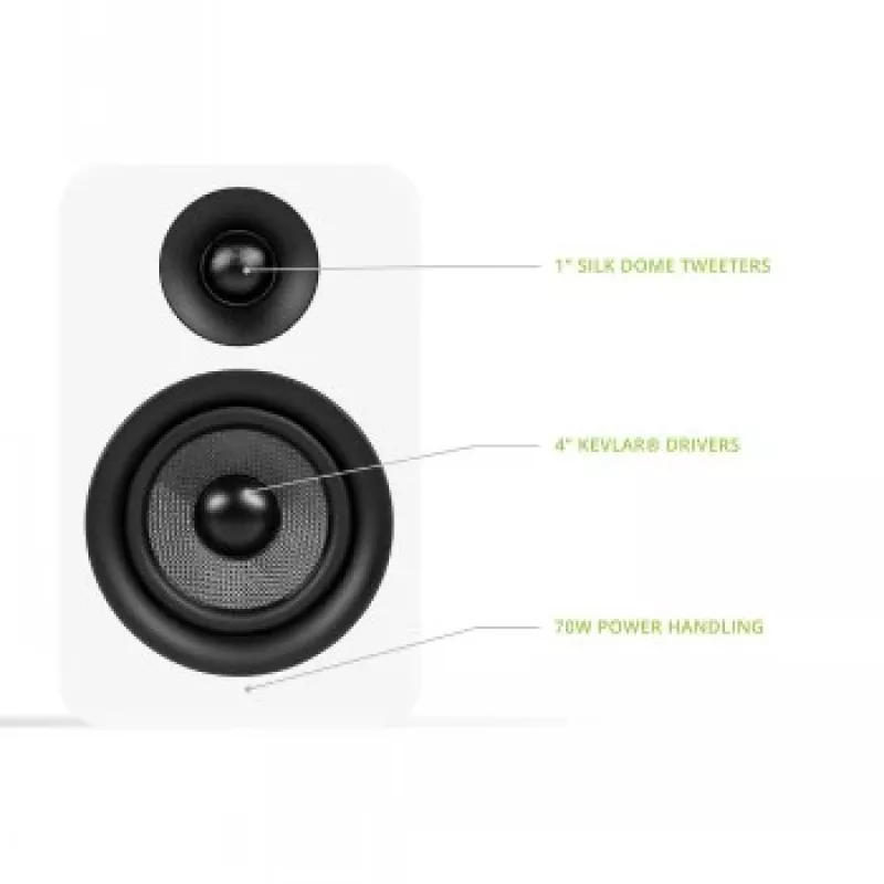 KANTO AUDIO YUP4W Altavoces pasivos de estantería par - Blanco
