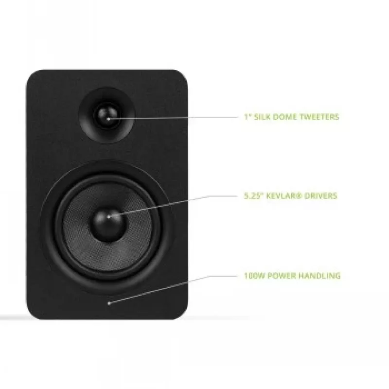 KANTO AUDIO YUP6 Altavoces pasivos de estantería par - Tweeter de seda de 1