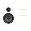 KANTO AUDIO YUP6W Altavoces pasivos de estantería (par) - Blanco - Tweeter de seda de 1