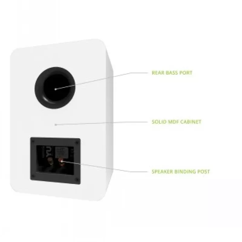 KANTO AUDIO YUP6W Altavoces pasivos de estantería (par) - Blanco - Tweeter de seda de 1