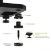 Kanto Audio 22 Soportes de altavoz altos rellenables con patas aislantes - Negro (par)