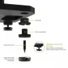 Kanto Audio 26 Soportes de altavoz altos rellenables con patas aislantes - Negro (par)