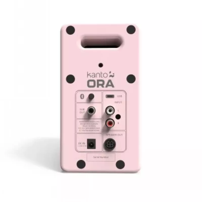 KANTO AUDIO altavoces de escritorio de referencia activos 100W con Bluetooth - rosa, par (incl. cable de alimentación USB-C)