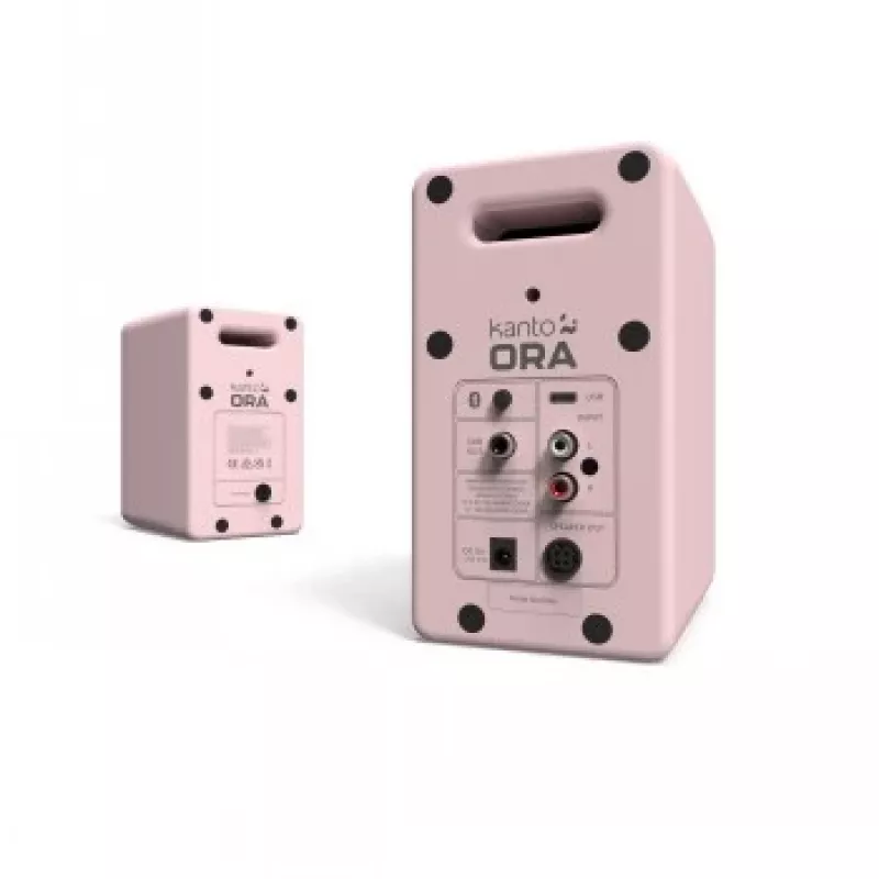 KANTO AUDIO altavoces de escritorio de referencia activos 100W con Bluetooth - rosa, par (incl. cable de alimentación USB-C)