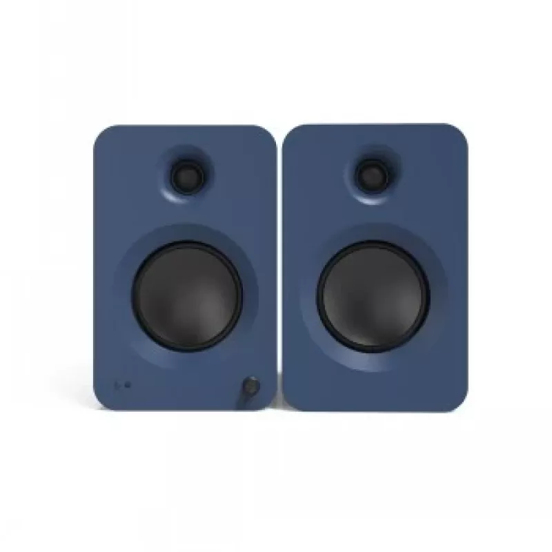 KANTO AUDIO altavoces de estantería activos 200W con HDMI ARC, USB-C y Bluetooth 5.3 - azul mate, par (incl. cable de alimentación Type-C)