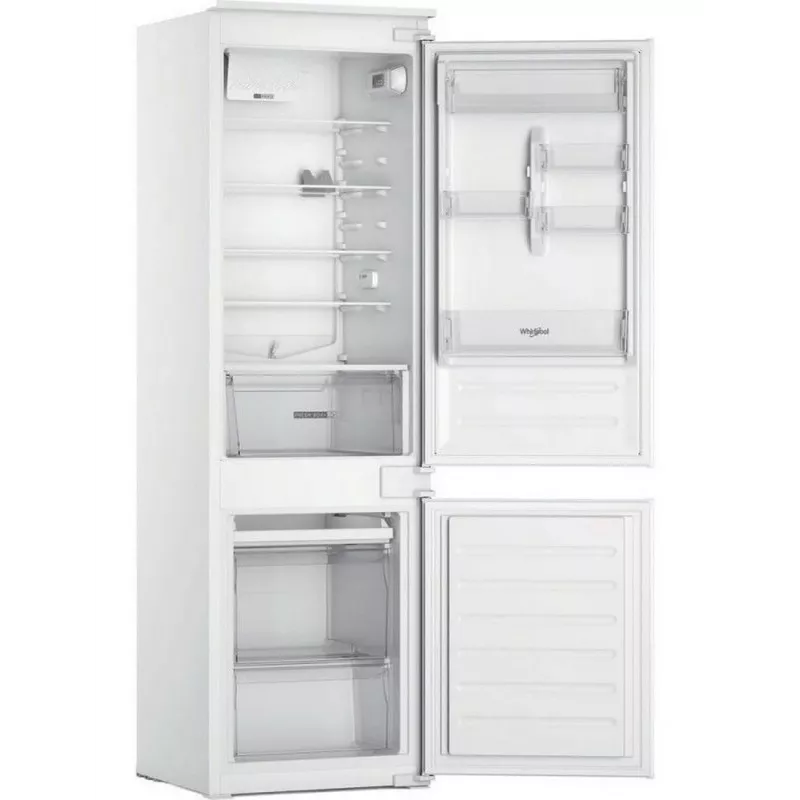 Whirlpool WHC18D011B1 frigorífico-congelador integrable, 275 L, clase energética F, Low Frost, negro