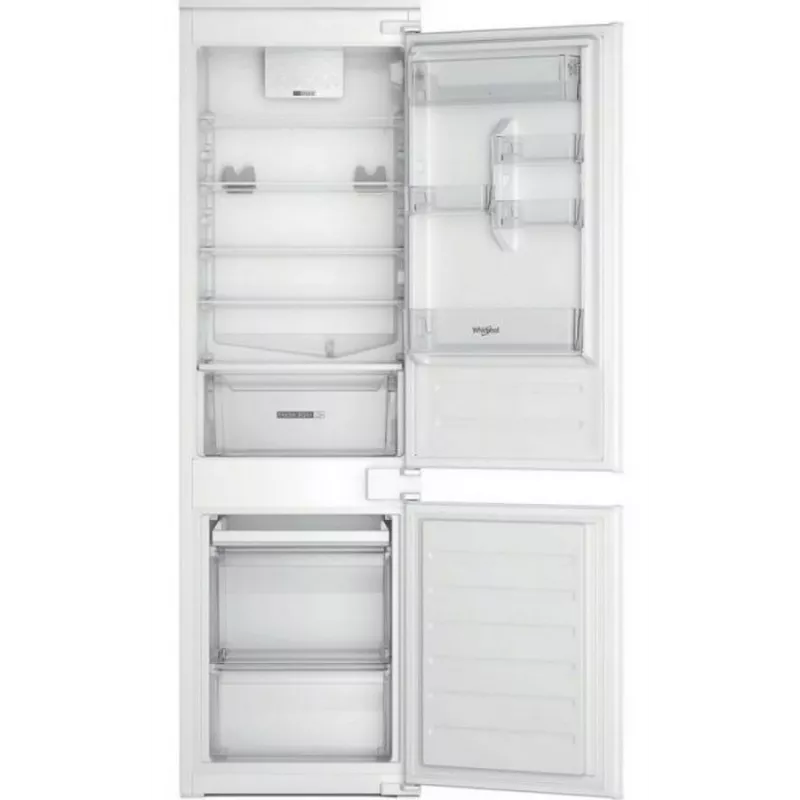 Whirlpool WHC18D011B1 frigorífico-congelador integrable, 275 L, clase energética F, Low Frost, negro