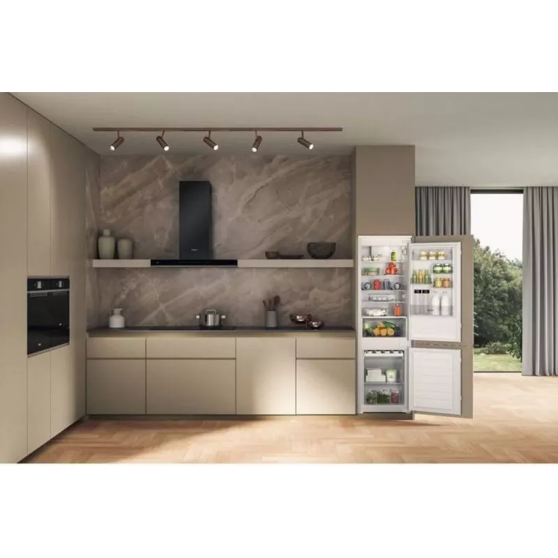 Whirlpool WHC18D011B1 frigorífico-congelador integrable, 275 L, clase energética F, Low Frost, negro