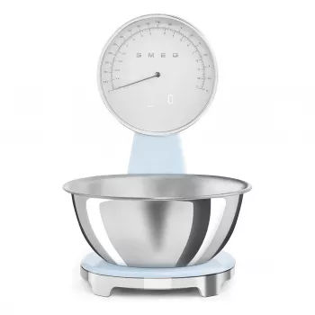 Smeg KSF01PBWW Báscula de cocina analógica y digital azul pastel